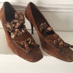 Gucci loafer heels
